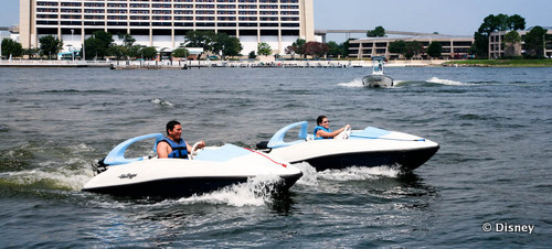 Boating on Bay Lake